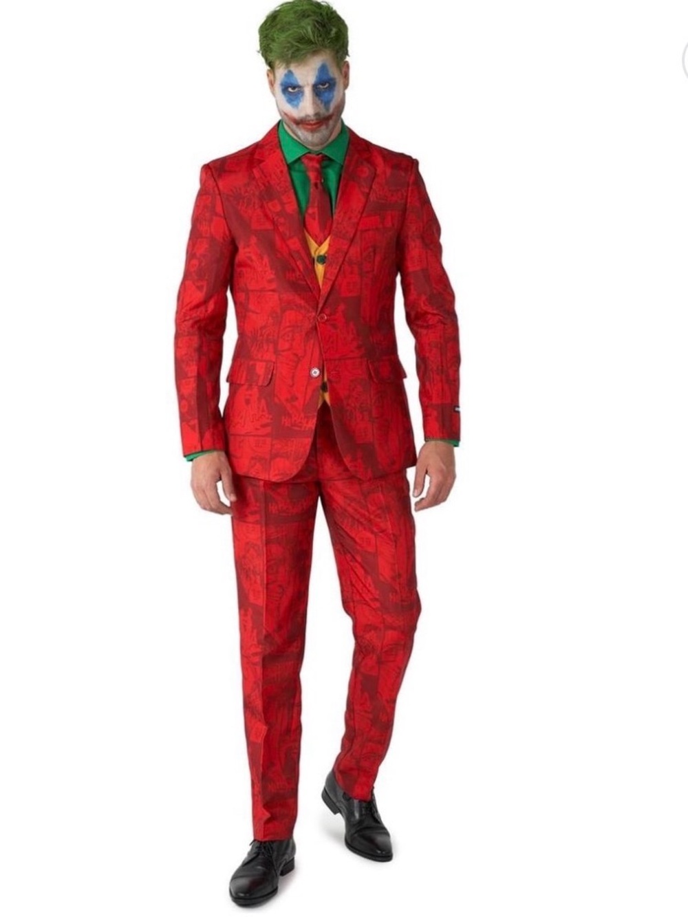 Suitmeister Scarlet Joker Costume Suit Men’s XL Halloween cosplay Batman comic